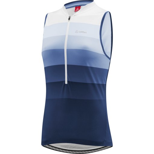 Foto de Löffler Maillot sin Mangas Ciclismo Half Zip Mujer - Rainbow - azul oscuro 495