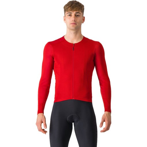 Produktbild von Castelli Fly Langarmtrikot Herren - rich red 645