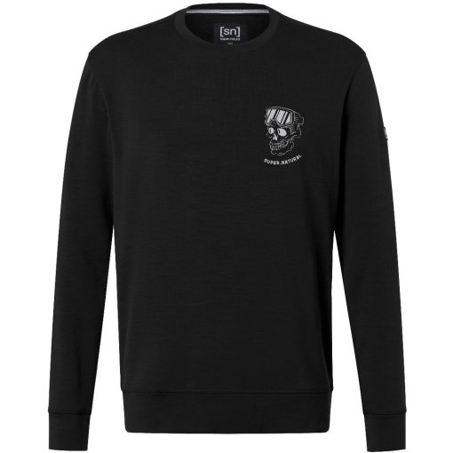 Produktbild von SUPER.NATURAL Waiting For Snow Crew Sweatshirt Herren - Jet Black/Vapor Grey