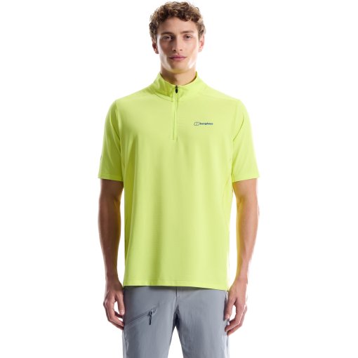 Photo produit de Berghaus Bowburn Half Zip Tech Chemise pour hommes - Solar Flare