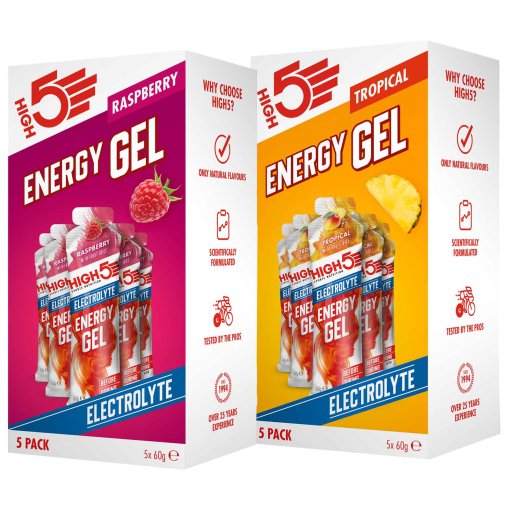 Foto de High5 Gel de Carbohidratos - Energy Gel Electrolyte - 5x60g