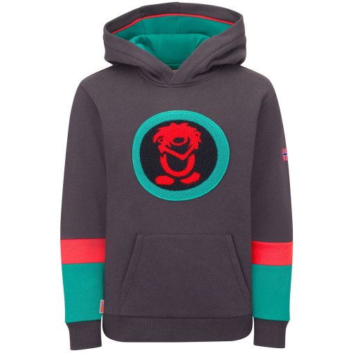 Produktbild von Trollkids Troll XT Hoodie Kinder - Black/Dark Cyan/Chili Red
