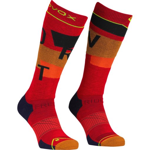 Picture of Ortovox Freeride Long Socks Cozy Men - cengia rossa