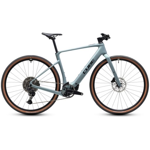 Foto de CUBE Bicicleta Eléctrica Urbana Fitness Carbono - NULANE HYBRID C:62 Race 400X - 2027 - seagrey / black