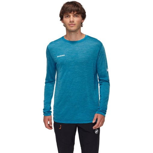 Foto de Mammut Camiseta de Manga Larga Hombre - Tree Wool - glacier blue melange