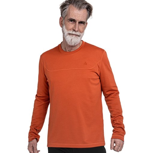 Photo produit de Schöffel T-Shirt Manches Longues Homme - CIRC Smue - ochre rust 5805