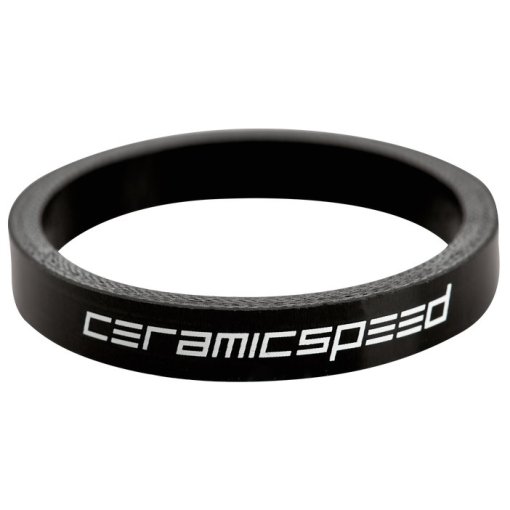 Foto de CeramicSpeed Carbon Spacer - 1 1/8 Inch - black with Logo