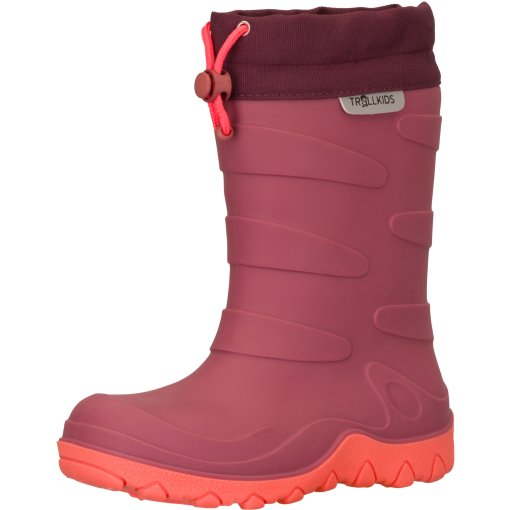 Photo produit de Trollkids Torsvag Thermo Winter Bottes en caoutchouc pour enfants - Frozen Berry/Deep Ruby/Pink Salmon