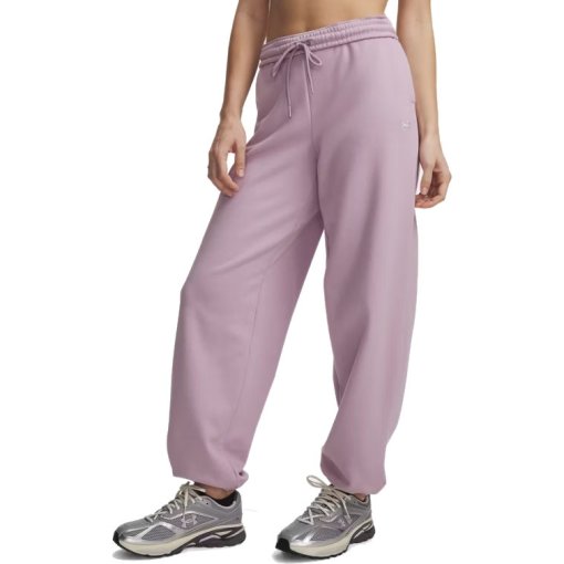 Picture of Under Armour UA Icon Fleece Gym Pants Women - Mauve Pink/White