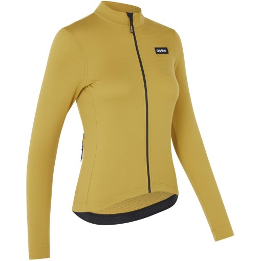 Foto de GripGrab Maillot de Manga larga Térmico Mujer - EXPLR Merinotech - Mustard Yellow