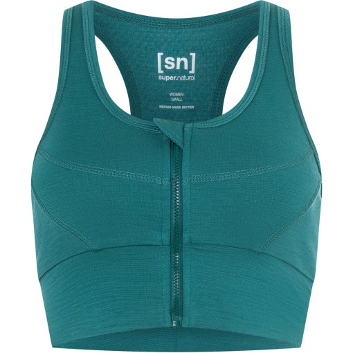 Foto de SUPER.NATURAL Top Deportivo Mujer - Motion Zip - Deep Jungle