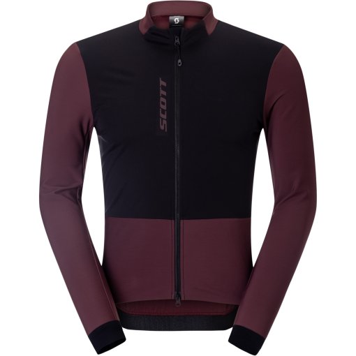 Picture of SCOTT Pro Warm Windbreaker Longsleeve Jersey Men - cocoa red/black