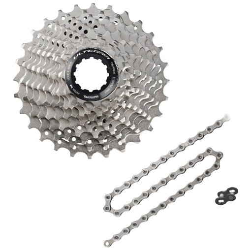 Immagine prodotto da Shimano Ultegra Kit parti di usura 11 velocità – Cassetta CS-R8000 + Catena CN-HG701