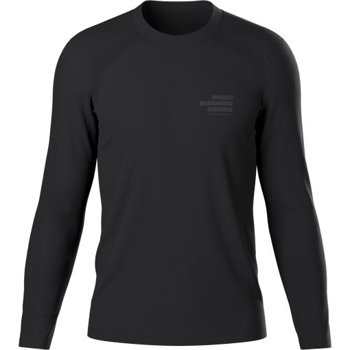 Zdjęcie: Compressport Performance Running Koszulka z Długim Rękawem Mężczyźni - Night Running Squad - black