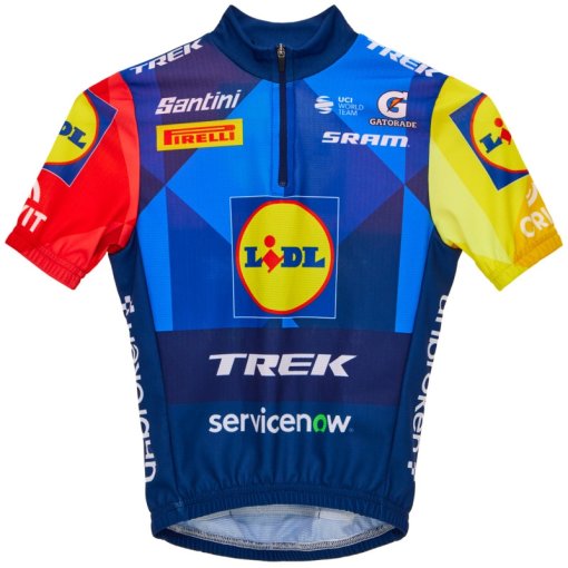 Productfoto van Santini Team Lidl-Trek 2026 Fan Line Fietsen shirt voor kinderen RE942B1426LT - print