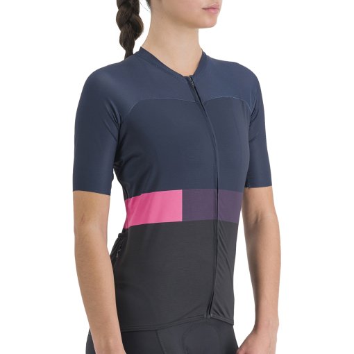 Foto de Sportful Maillot Ciclismo Mujer - Snap - 002 Black Galaxy Blue