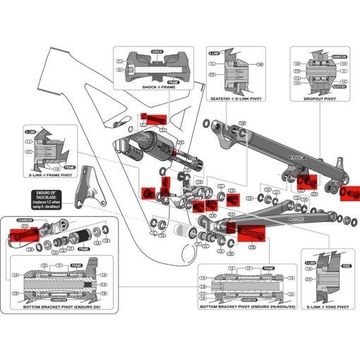 Foto de Specialized S160500007 bolt kit for Levo 2016/2017