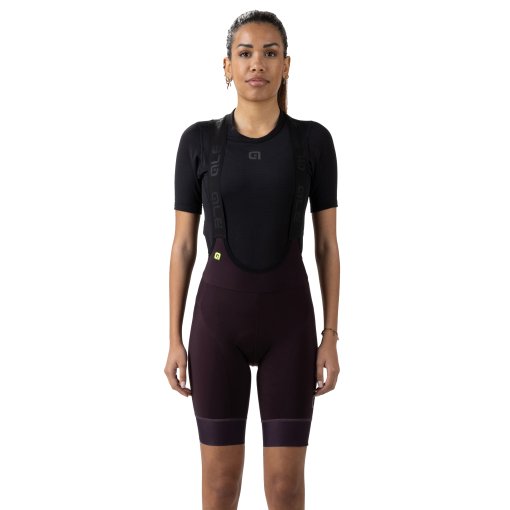 Foto de Alé Culotte Corto con Tirantes de Invierno Mujer - PR-E Magic Colour - blackberry purple