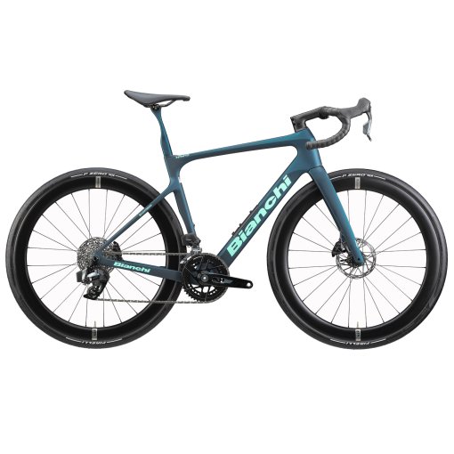 Picture of Bianchi INFINITO PRO - Rival AXS - Carbon Road Bike - 2027 - petrol green / CK16 full satin