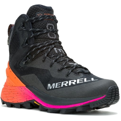 Bottes De Travail/randonnée Merrell Pour Homme - Cuir Noir - Pointure US 9 / FR 43 - Occasion Très Bon état