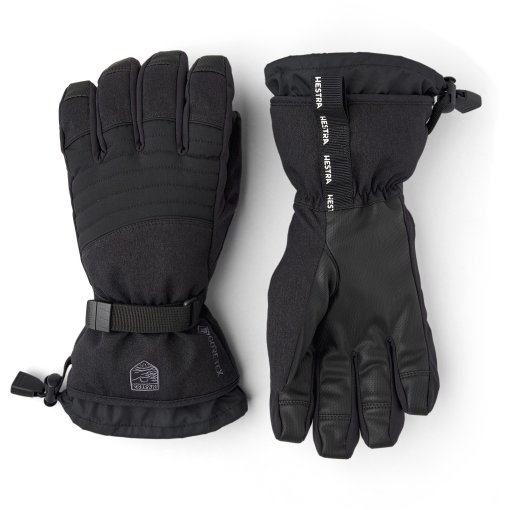 Foto de Hestra Guantes de Esquí de 5 Dedos - Gore-Tex Perform - negro/negro