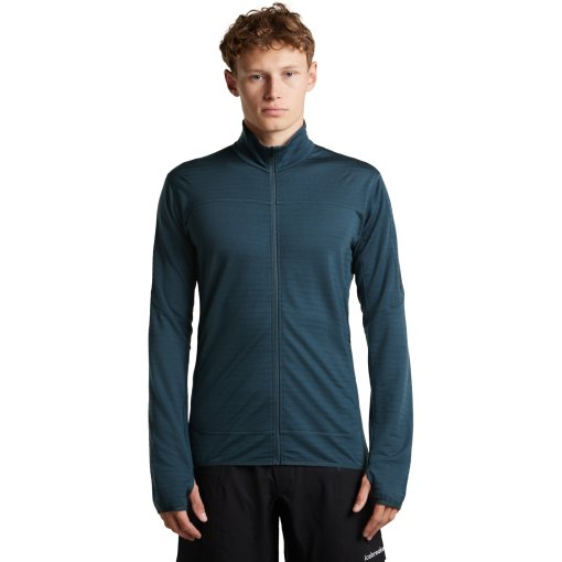 Foto de Icebreaker Merino 300 RealFleece™ Descender Camiseta de manga larga con cremallera para hombres - Abyss