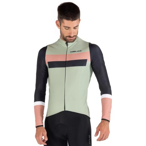 Immagine prodotto da Nalini Maglia Maniche Lunghe Uomo - Stelvio - bruma/green 4400