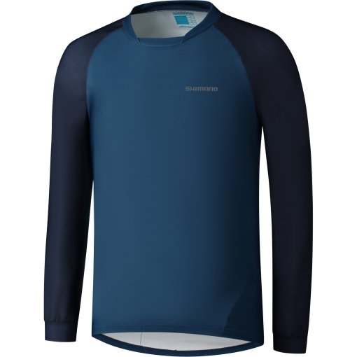 Immagine prodotto da Shimano Maglia a Maniche Lunghe MTB Uomo - Myoko Warm - deep ocean