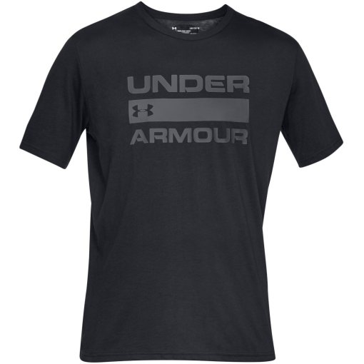 Produktbild von Under Armour Herren UA Team Issue Wordmark Kurzarm-Oberteil - Black/Rhino Gray