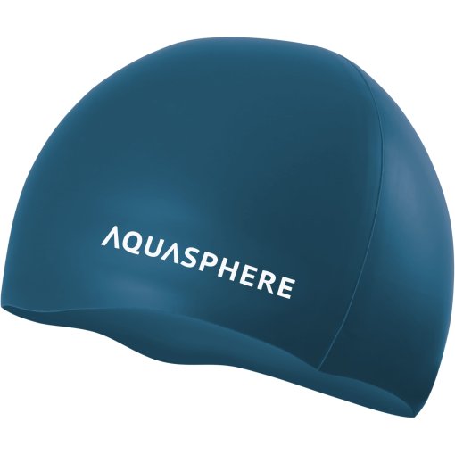 Foto de AQUASPHERE Gorro Natación de Silicona - Plain - Dark Green/White