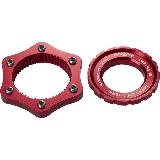 Produktbild von Reverse Components Adapter Centerlock auf 6-Loch - rot