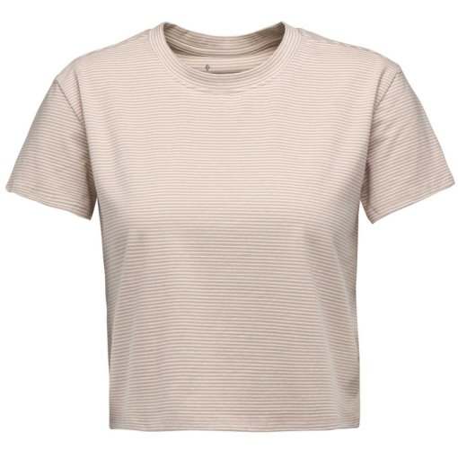 Foto de Black Diamond Camiseta Mujer - BD Stripe Crop - Off White-Pale Mauve