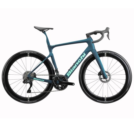 Picture of Bianchi INFINITO PRO - 105 Di2 - Carbon Road Bike - 2026 - petrol green / CK16 full satin