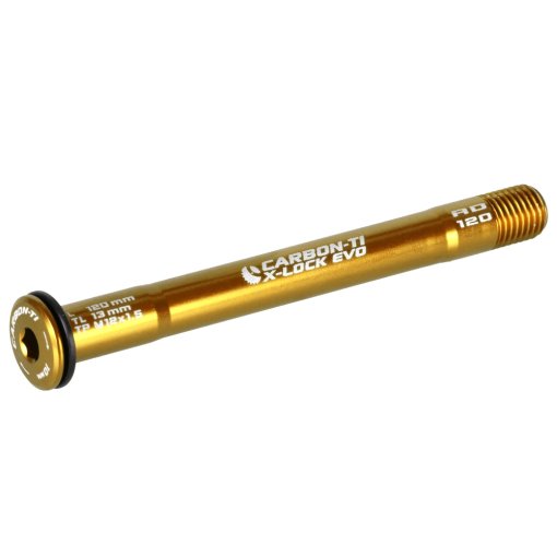 Foto de Carbon-Ti X-Lock EVO Eje pasante - 12x100mm - M12x1.5mm - Longitud 120mm - oro