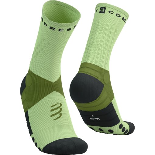 Productfoto van Compressport Ultra Trail Compressiesokken v2.0 - woodbine/shadow lime