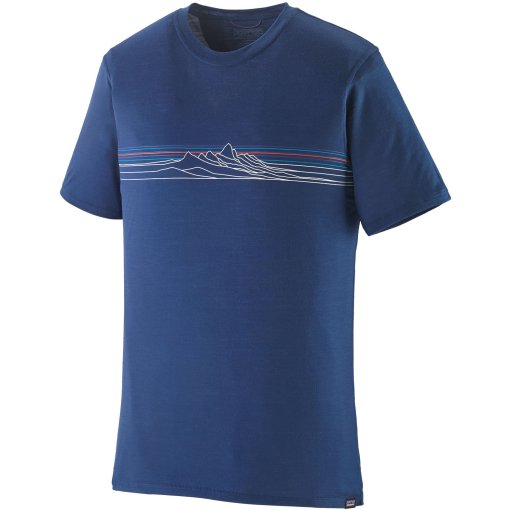 Foto de Patagonia Camiseta Hombre - Capilene Cool Merino Graphic - Strata Stripe: Clement Blue