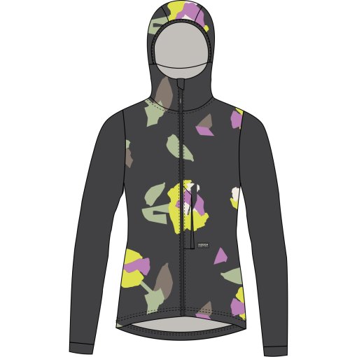 Produktbild von Maloja SennesM. Printed Nordic Hybrid Softshell Jacke Damen - deep black fieldflower 1114
