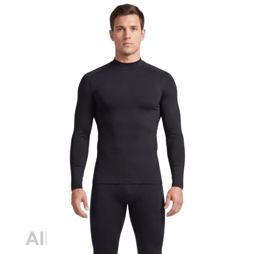 Zdjęcie: Löffler Turtleneck Transtex® Warm Podkoszulek z długim rękawem dla mężczyzn - black 990