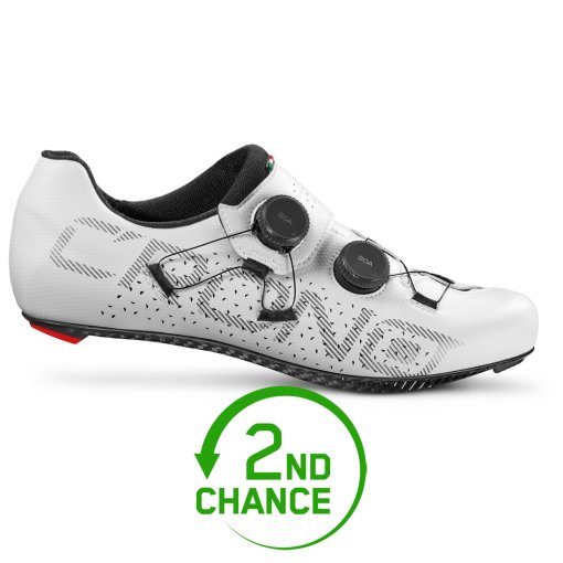Produktbild von Crono CR1 Rennradschuhe - White | Carbocomp Sole - B-Ware