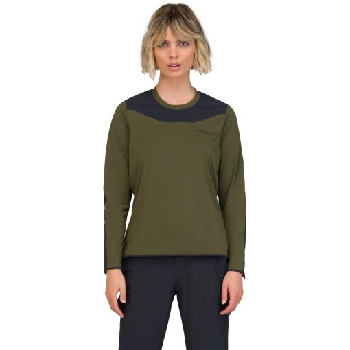 Foto de Norrona Camiseta de Manga Larga Mujer - skibotn equaliser tech - Olive Night