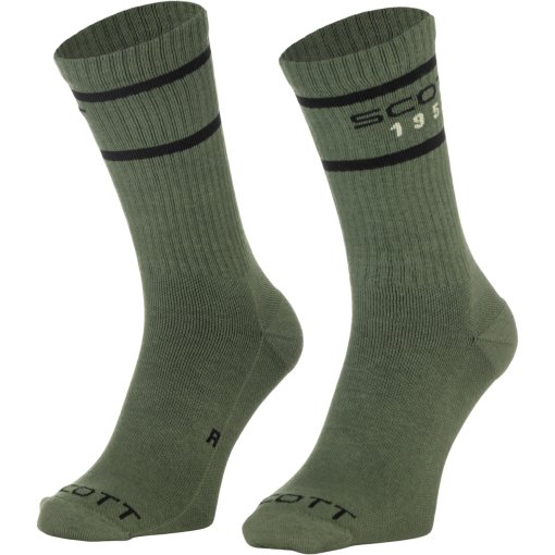 Productfoto van SCOTT Retro Casual Crew Sokken - Set van 3 - tranquil green