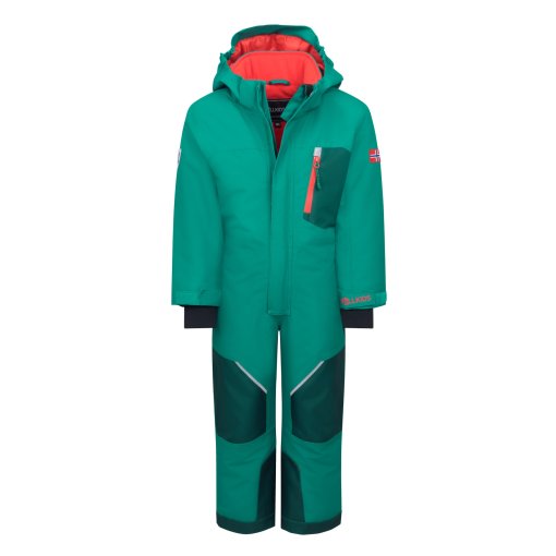 Image of Trollkids Isfjord XT Snowsuit Kids - Dark Cyan/Midnight Petrol
