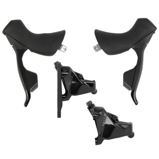 Foto de SRAM Rival eTap AXS HRD Maneta de Freno/Cambio + Freno de Disco Hidráulico - Flat Mount - Set Trasero + Delantero | 2x12 Velocidades - Oferta Especial