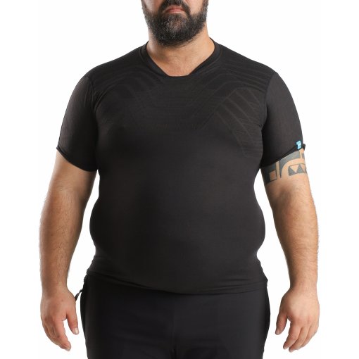 Foto de UYN Camiseta de Manga Corta Hombre - Terracross Self Layer - Regular Fit - Black Beauty