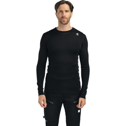 Produktbild von Aclima Warmwool Crewneck Langarmshirt Herren - jet black