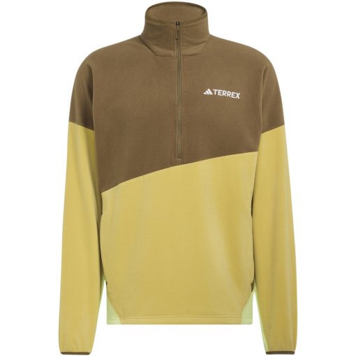 Productfoto van adidas TERREX Multi Climawarm Fleece trui voor heren - brown oxide/pyrite KH4631