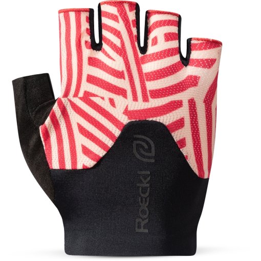 Photo produit de Roeckl Sports Gants Vélo Femme - Deleni 2 - black/hibiscus 9306