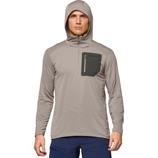 Photo produit de Norrona Sweat à Capuche Homme - falketind warm1 Hood - Winter Twig/Beluga