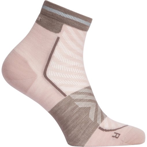 Produktbild von Icebreaker Merino Run+ Ultralight Socken Mini Damen - Pink Quartz/Porcini