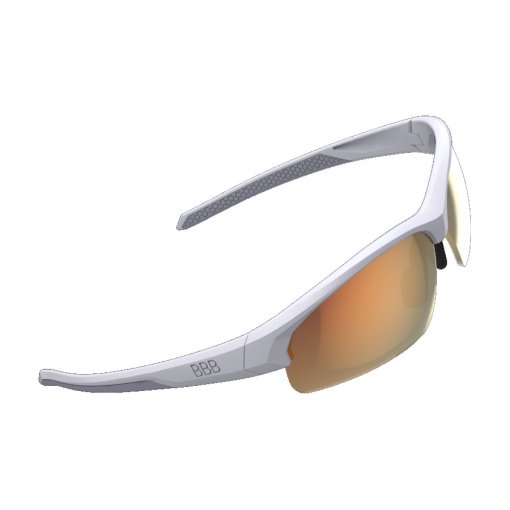 Picture of BBB Cycling Impress Small BSG-68 Matt White | MLC Orange + Yellow + Clear Glasses - matt white